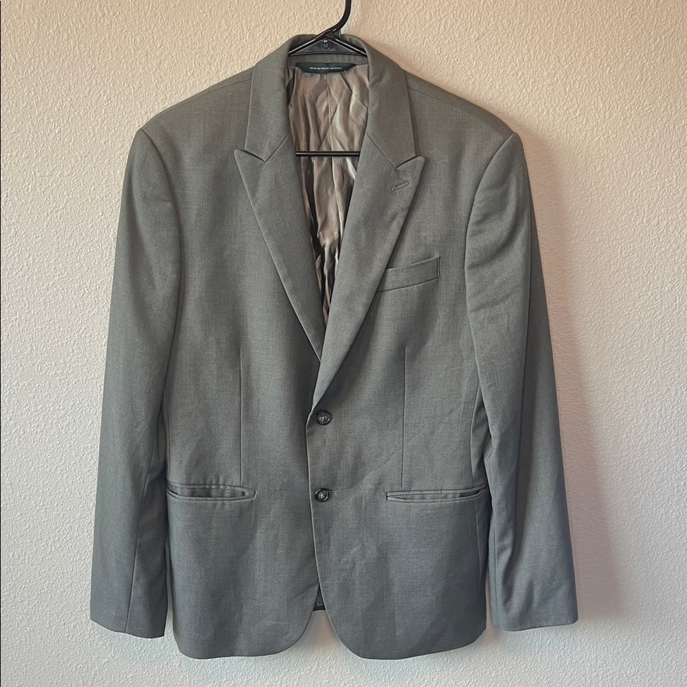 Perry Ellis Slim Fit 2 Button Suit Jacket Gray Size 38S